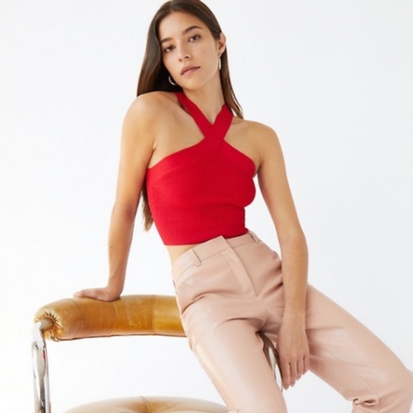 Aritzia Wilfred Sculpt Knit Criss Cross Tank - Lillooet - Size S - Picture 5 of 5